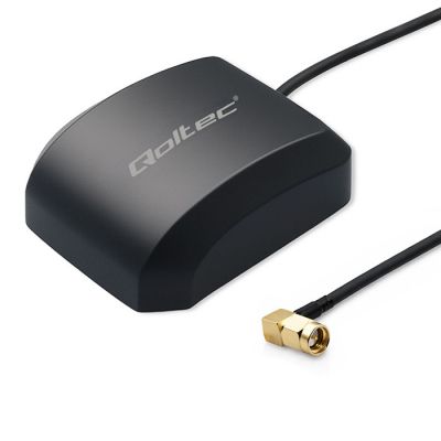 Qoltec Mobile GPS GLONASS antena ar magnētisko bāzi | Omnidirekcionāla | 28dBi | 50W | SMA RA