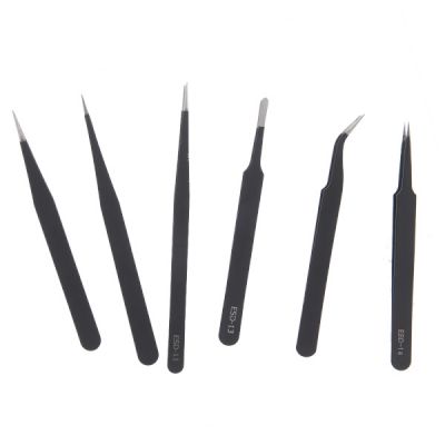 Tweezers antistatic VETUS (6 pcs.) ― DELTAMOBILE