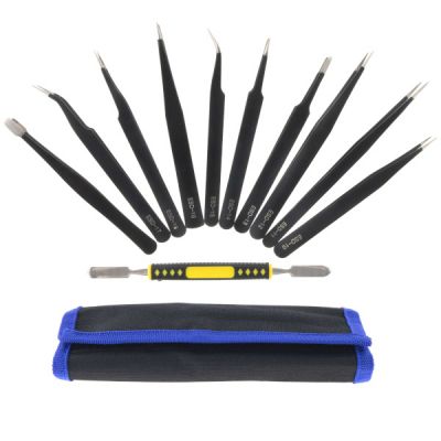 Tweezers antistatic (10pcs)  ― DELTAMOBILE