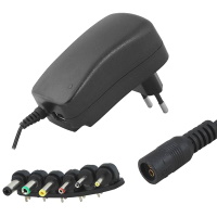 3-12V (30W)  SWITCHING ADAPTER WITH EXCHANGEABLE PLUGS + USB 2.1A ― DELTAMOBILE