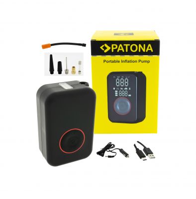 PATONA Electric Portable Air Pump with Power Bank Function and Carrying Bag — Patona