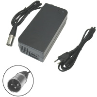 Lādētājs, stravas adapteris eBike, elektriskajiem skuteriem (42V, 2A, XLR 3-pin)  ― DELTAMOBILE