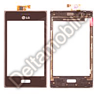 Touch panel and glass LG E610 Optimus L5 (black with frame) ― DELTAMOBILE