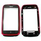 Touch panel and glass NOKIA 610 (rose red with frame) 