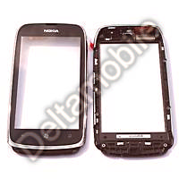 Touch panel and glass NOKIA 610 (silver with frame)  ― DELTAMOBILE