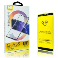 5D Защитное стекло для Huawei P Smart 2019 (черная рамка)  ― DELTAMOBILE