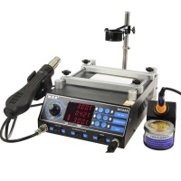 Infrared preheating station WEP (YIHUA) 853AAA with hot air gun and soldering iron  ― DELTAMOBILE